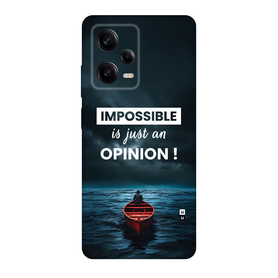 Just An Opinion Back Case for Redmi Note 12 Pro