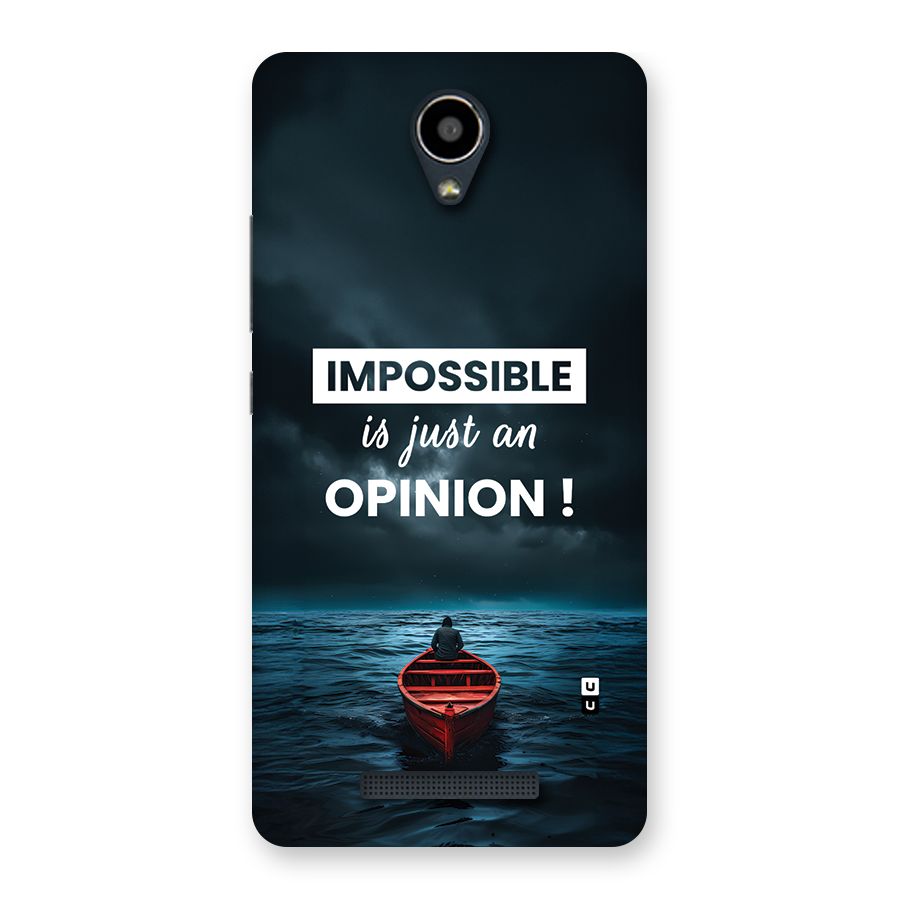 Just An Opinion Back Case for Redmi Note 2