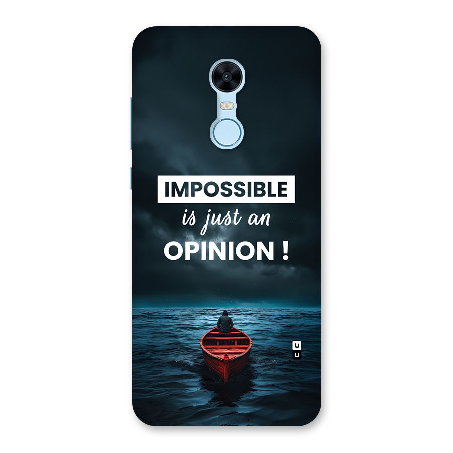 Just An Opinion Back Case for Redmi Note 5