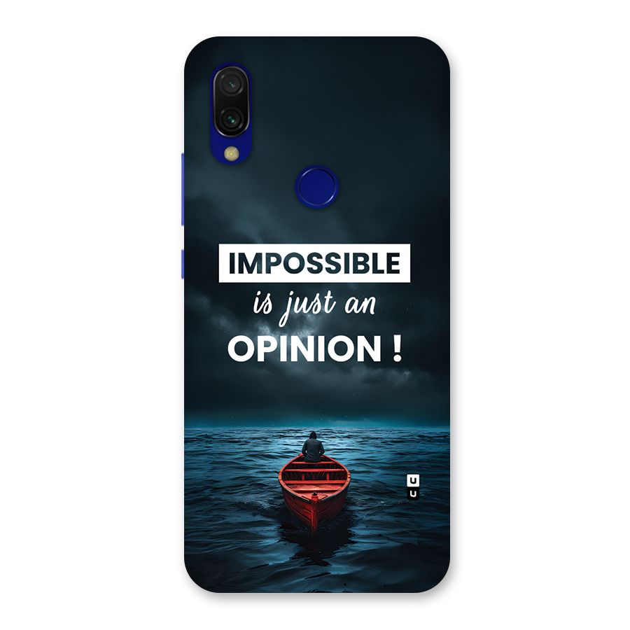 Just An Opinion Back Case for Redmi Y3