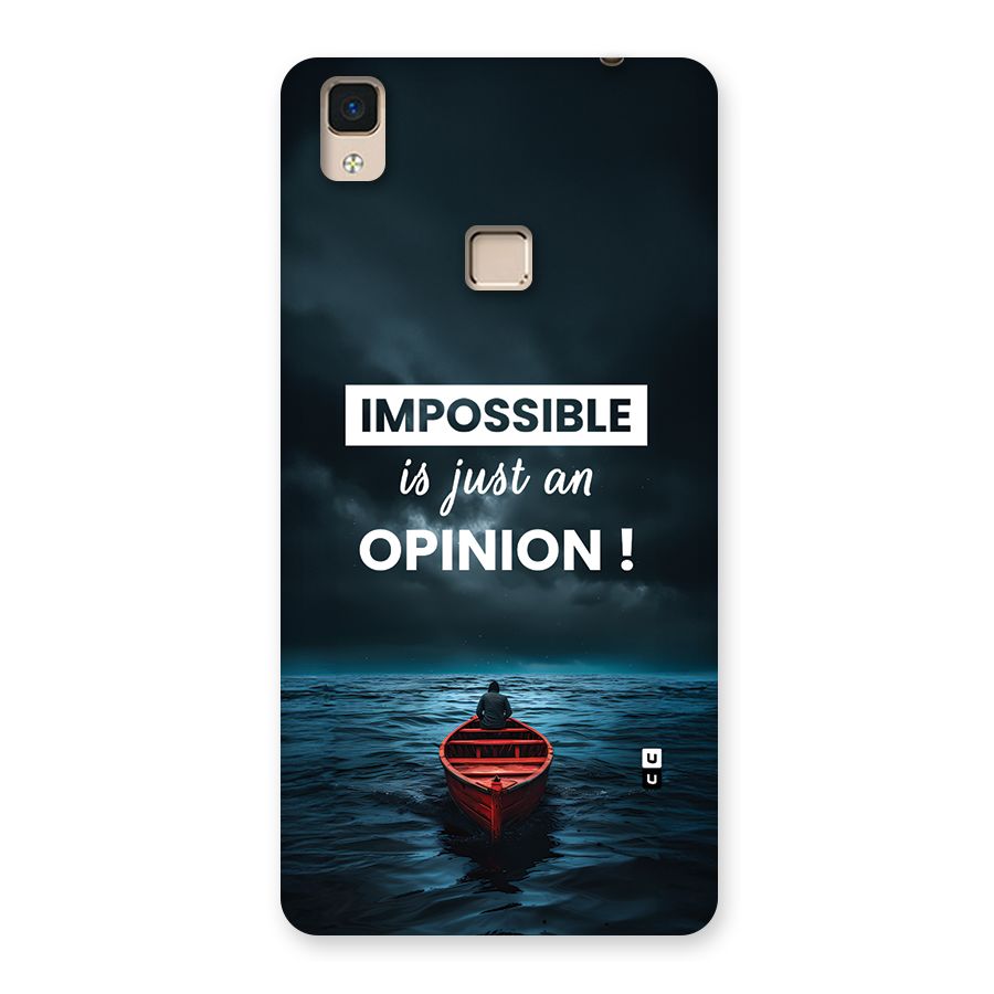 Just An Opinion Back Case for V3 Max