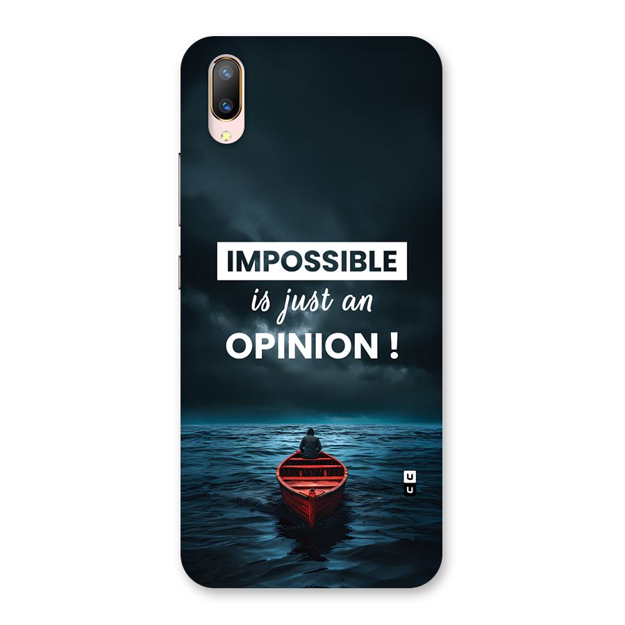 Just An Opinion Back Case for Vivo V11 Pro