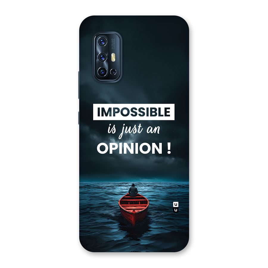 Just An Opinion Back Case for Vivo V17