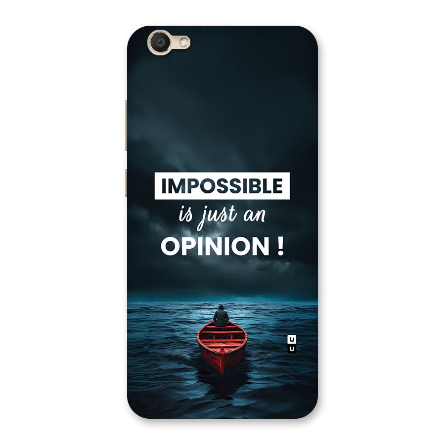 Just An Opinion Back Case for Vivo V5