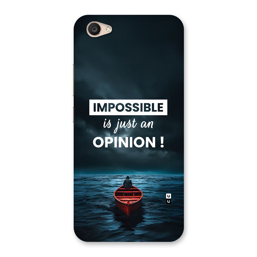Just An Opinion Back Case for Vivo V5 Plus