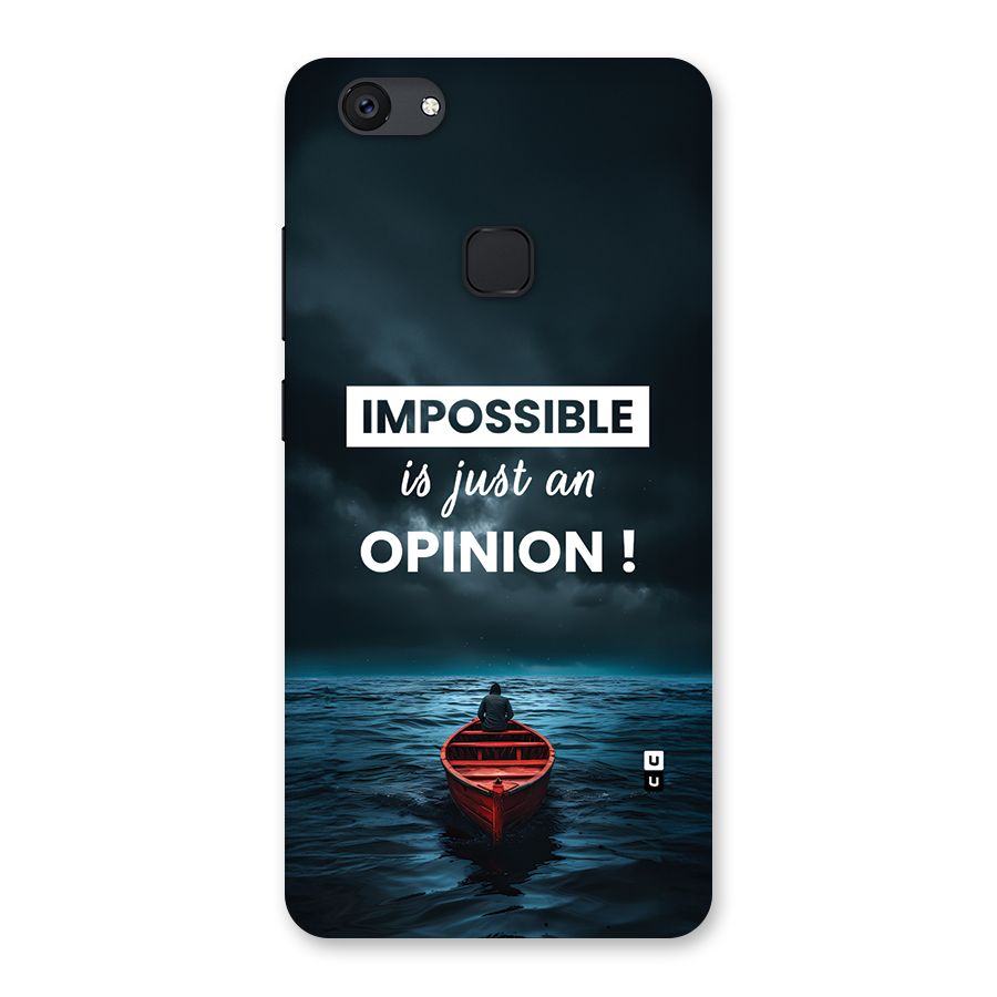 Just An Opinion Back Case for Vivo V7 Plus