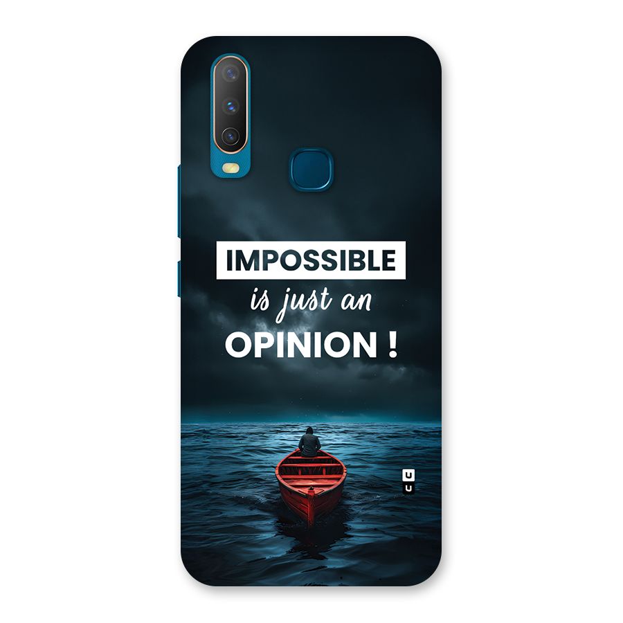 Just An Opinion Back Case for Vivo Y11