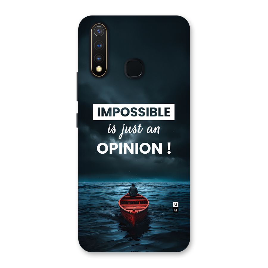 Just An Opinion Back Case for Vivo Y19