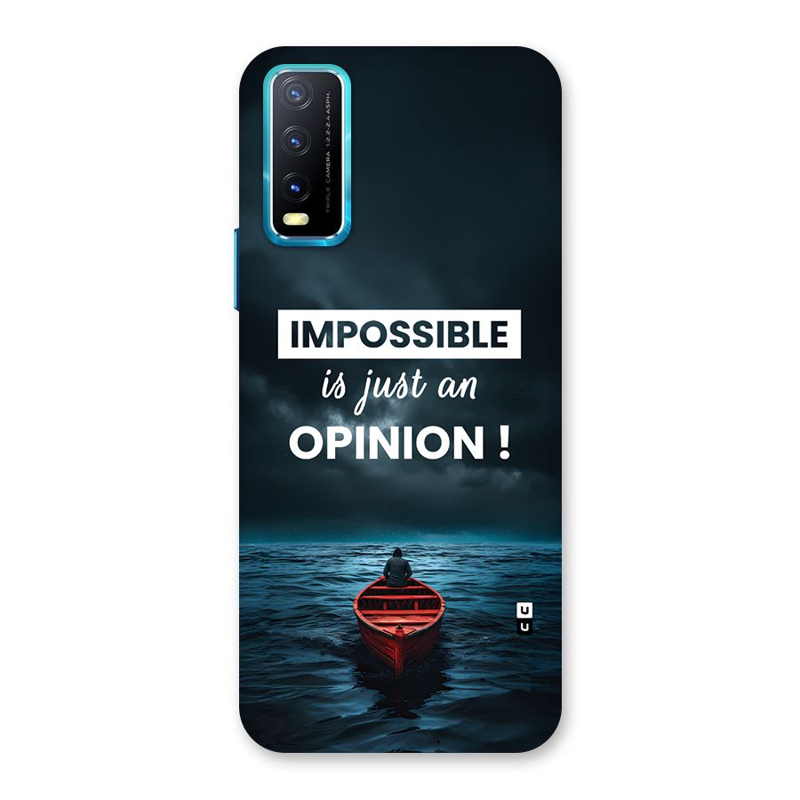 Just An Opinion Back Case for Vivo Y20