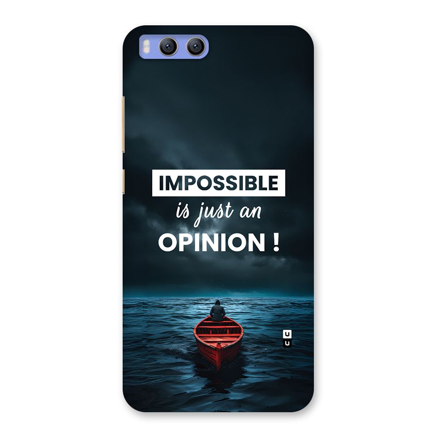 Just An Opinion Back Case for Xiaomi Mi 6