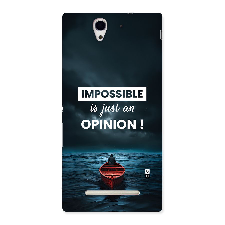 Just An Opinion Back Case for Xperia C3