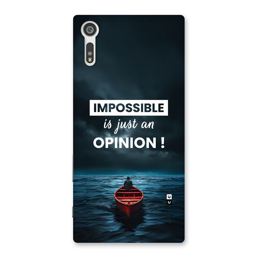 Just An Opinion Back Case for Xperia XZ