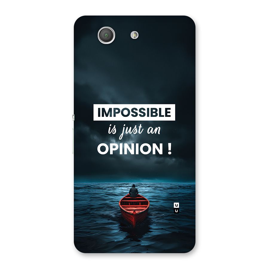 Just An Opinion Back Case for Xperia Z3 Compact