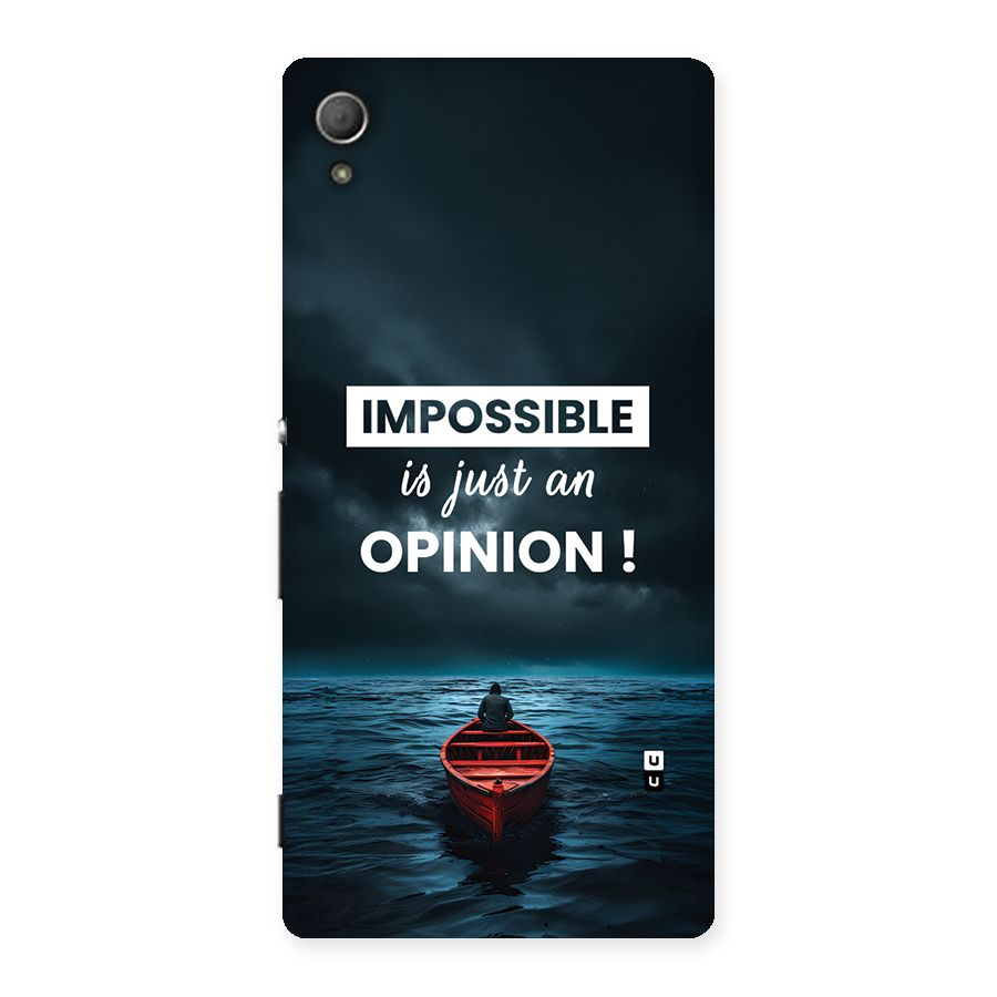 Just An Opinion Back Case for Xperia Z4