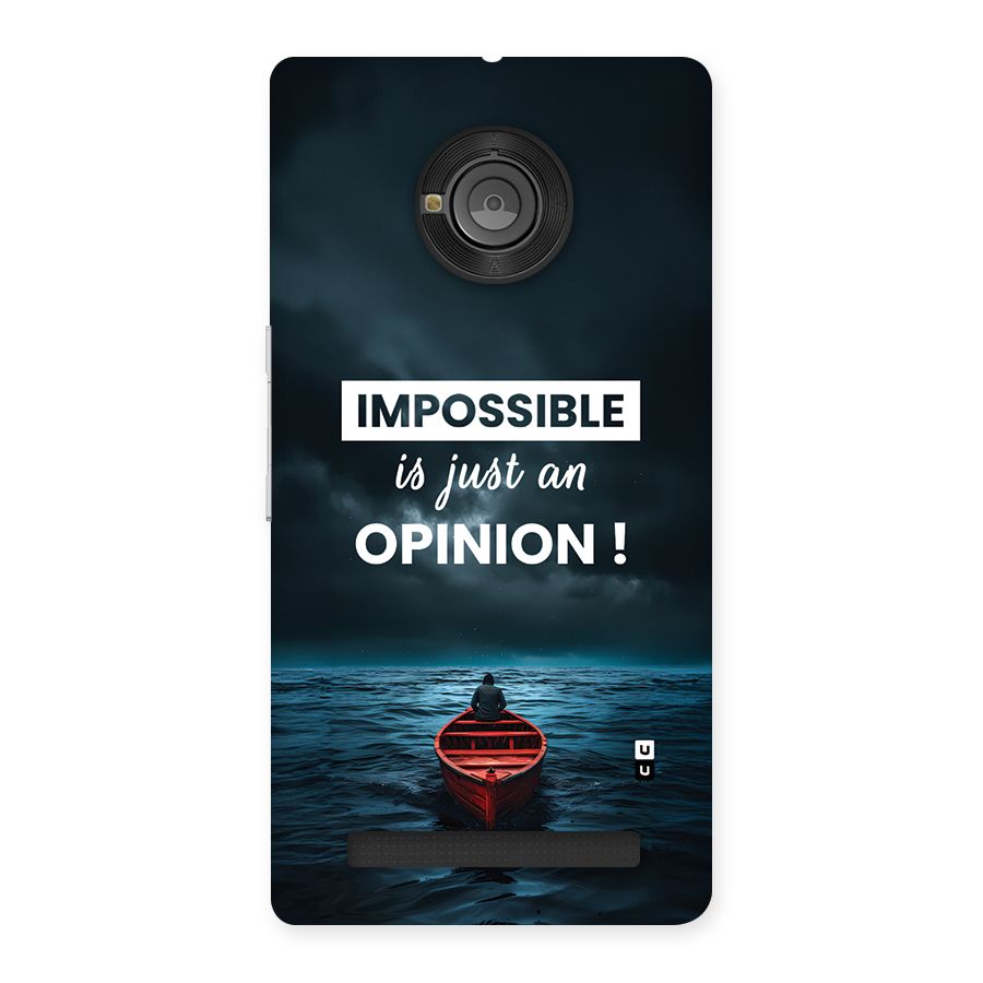 Just An Opinion Back Case for Yunique