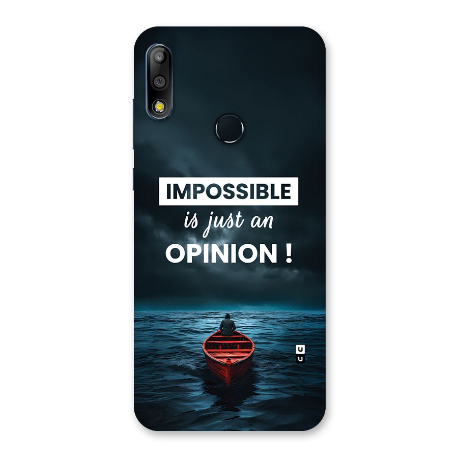 Just An Opinion Back Case for Zenfone Max Pro M2