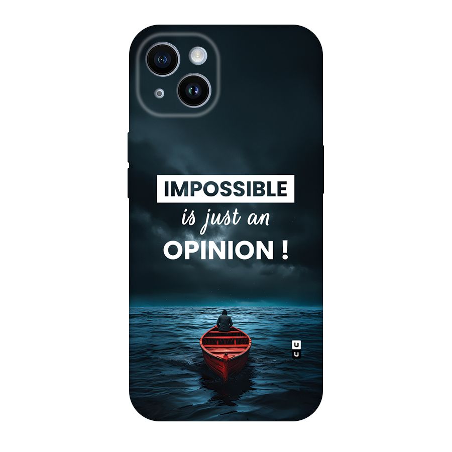 Just An Opinion Back Case for iPhone 14