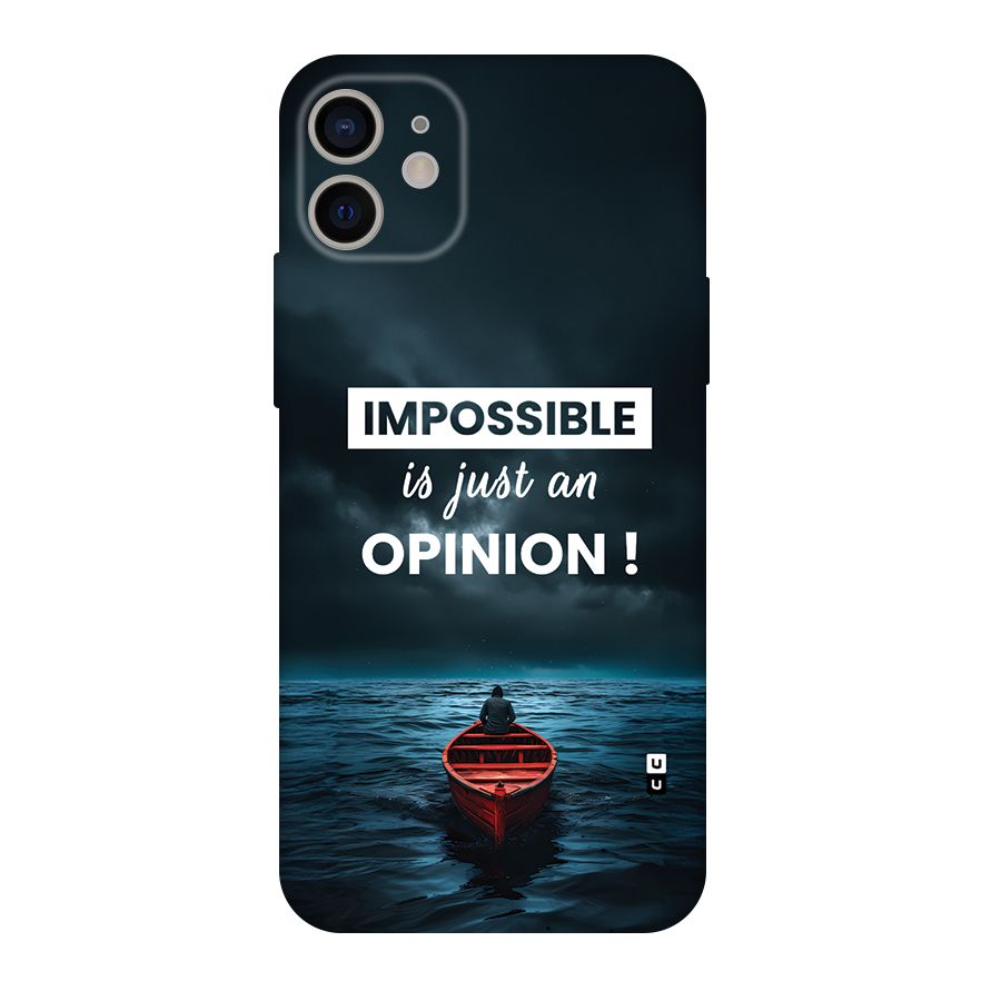 Just An Opinion Back Case for iPhone 11