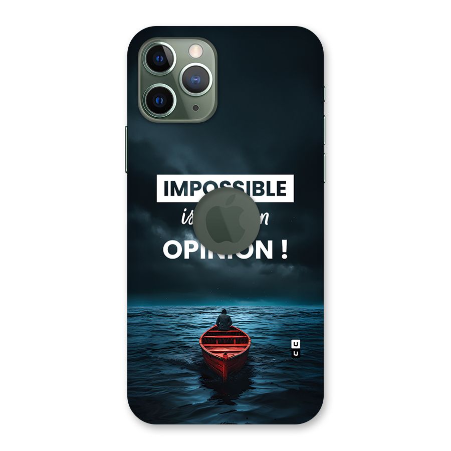 Just An Opinion Back Case for iPhone 11 Pro Logo Cut