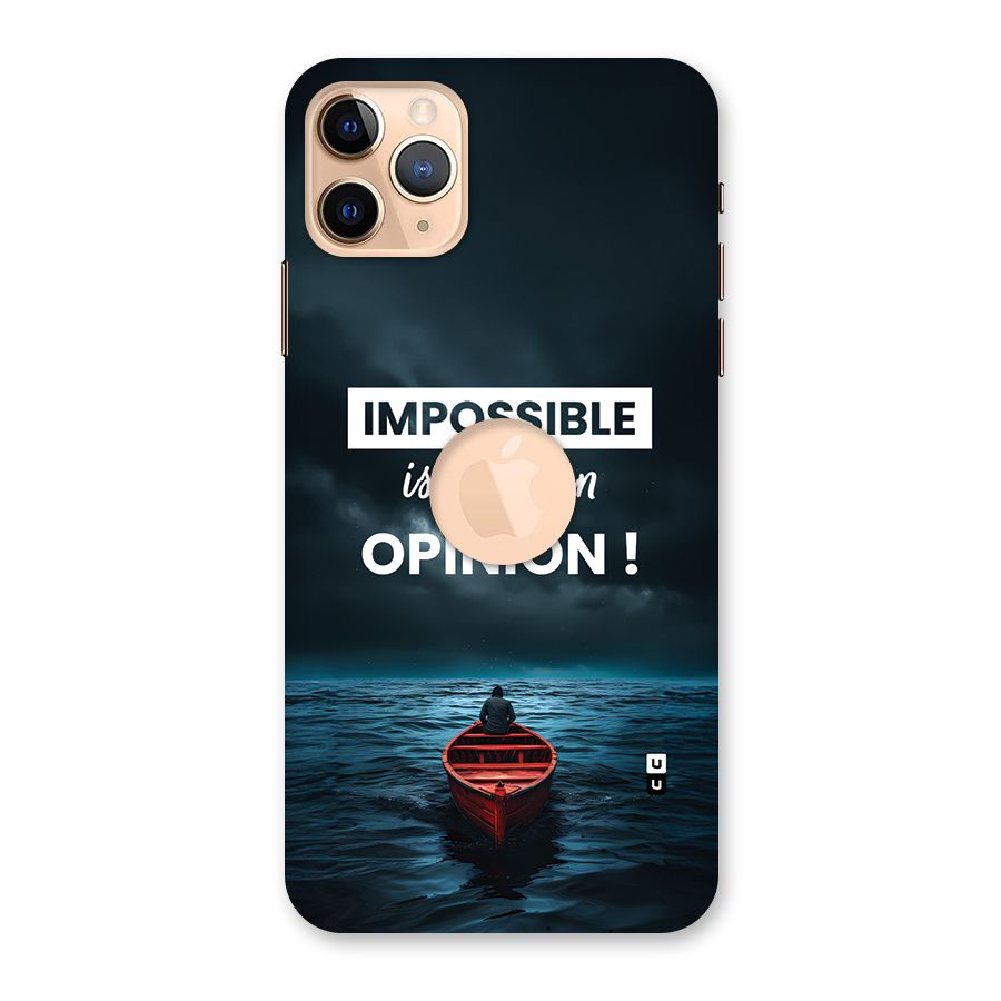 Just An Opinion Back Case for iPhone 11 Pro Max Logo Cut