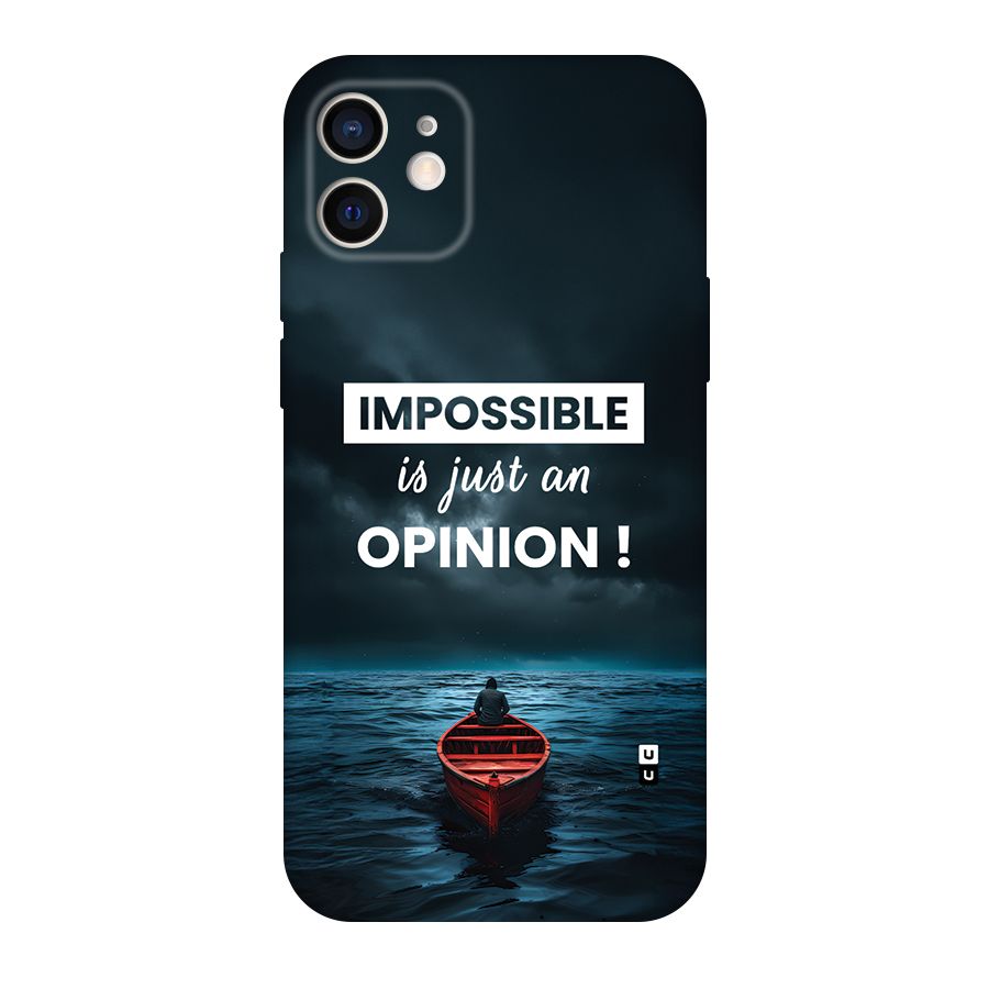 Just An Opinion Back Case for iPhone 12