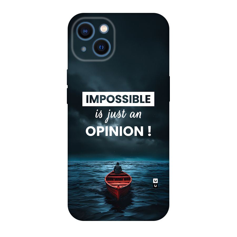 Just An Opinion Back Case for iPhone 13