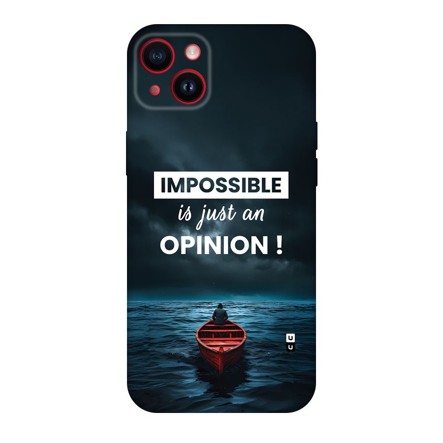 Just An Opinion Back Case for iPhone 14 Plus