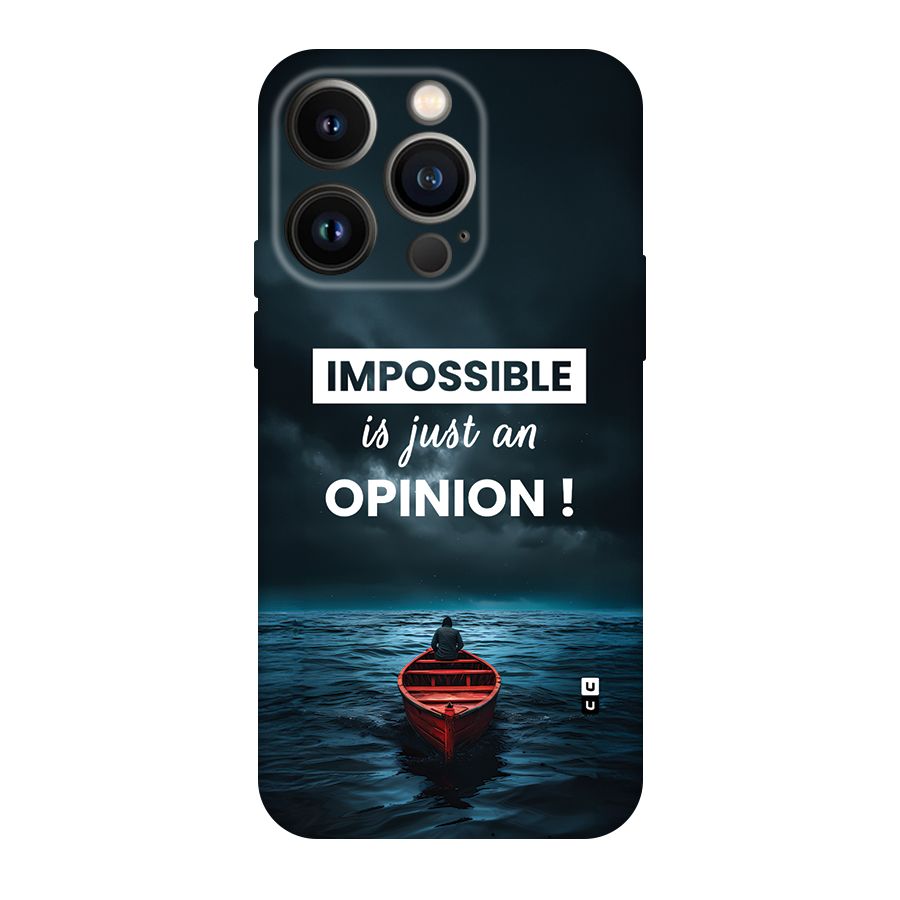 Just An Opinion Back Case for iPhone 14 Pro