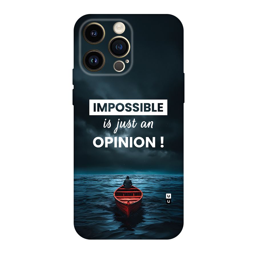 Just An Opinion Back Case for iPhone 14 Pro Max