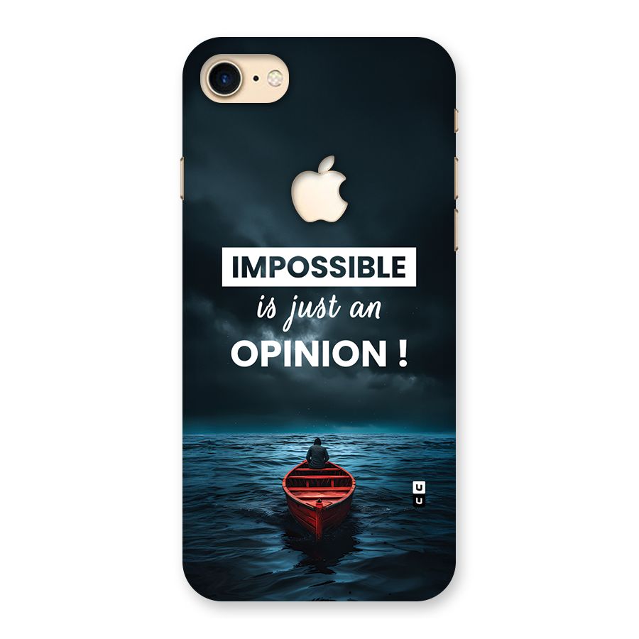 Just An Opinion Back Case for iPhone 7 Apple Cut