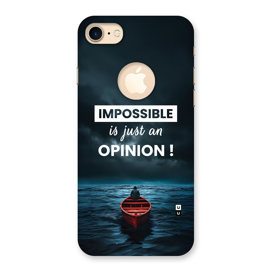 Just An Opinion Back Case for iPhone 7 Logo Cut