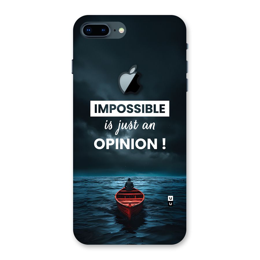 Just An Opinion Back Case for iPhone 7 Plus Apple Cut