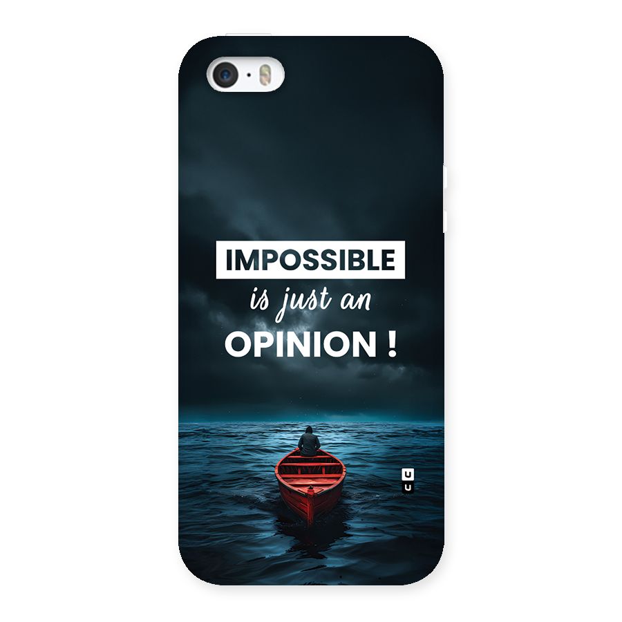 Just An Opinion Back Case for iPhone SE 2016