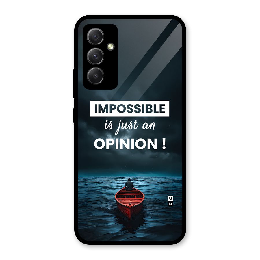 Just An Opinion Glass Back Case for Galaxy A34