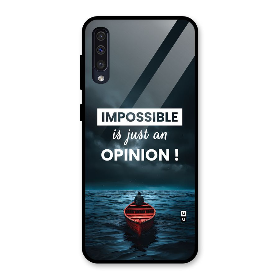 Just An Opinion Glass Back Case for Galaxy A50s