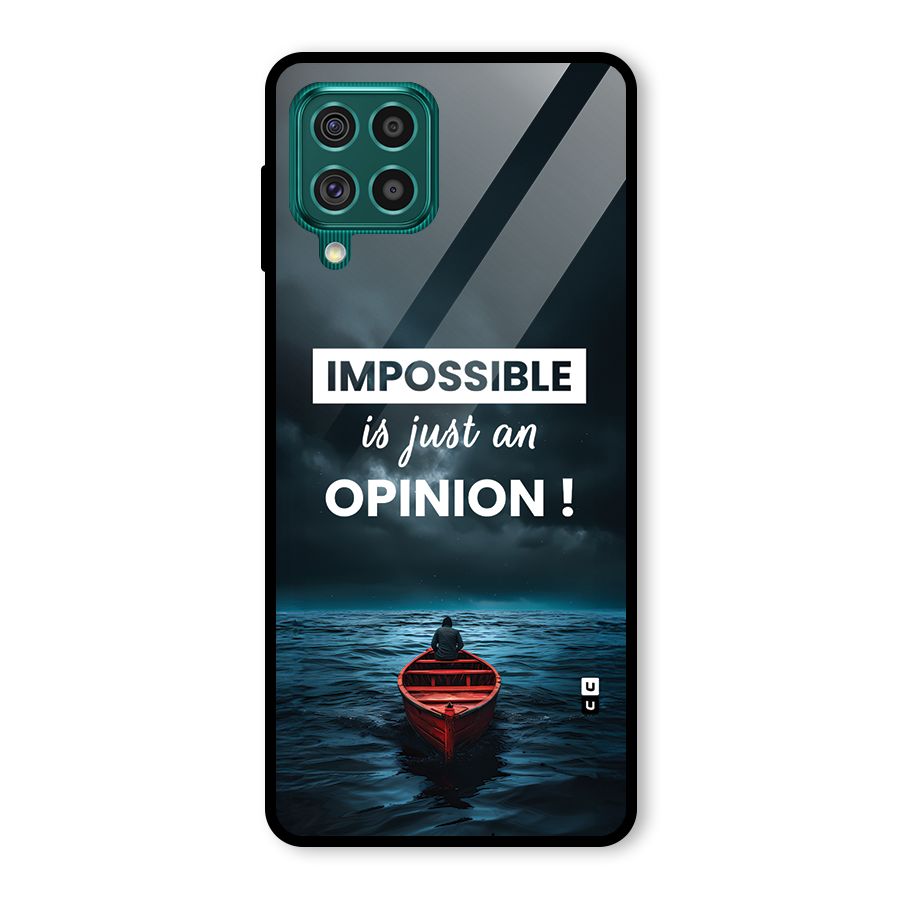 Just An Opinion Glass Back Case for Galaxy F62