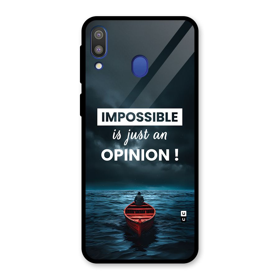 Just An Opinion Glass Back Case for Galaxy M20