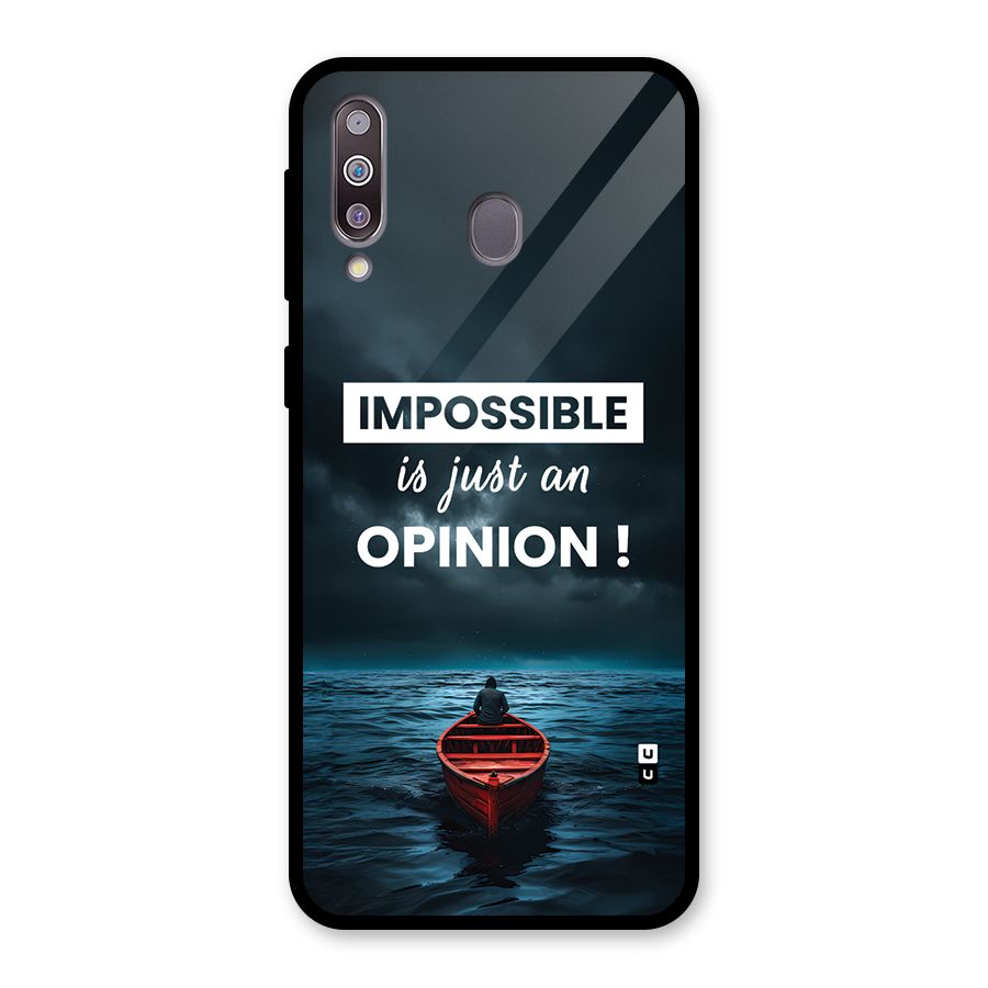 Just An Opinion Glass Back Case for Galaxy M30