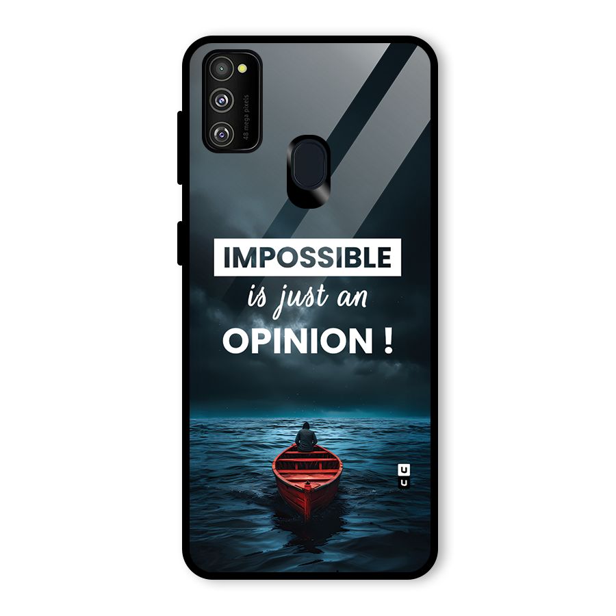 Just An Opinion Glass Back Case for Galaxy M30s