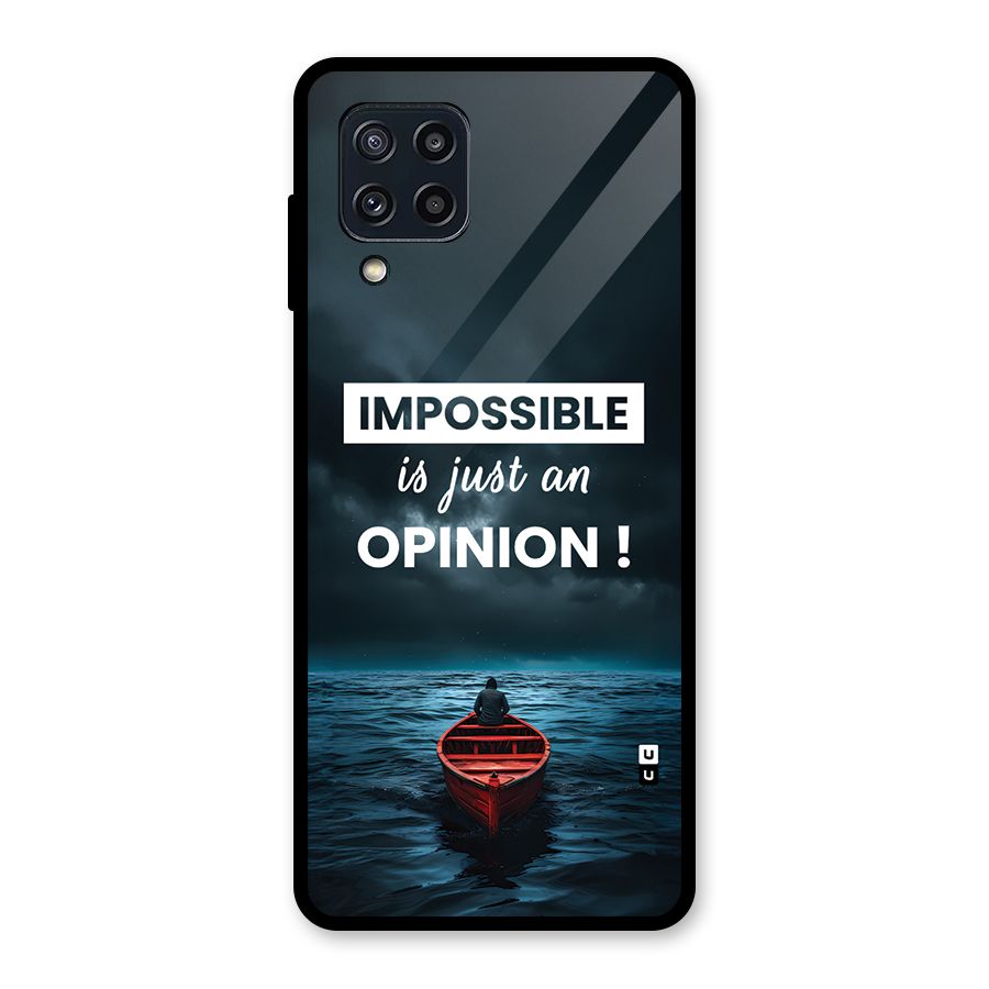 Just An Opinion Glass Back Case for Galaxy M32