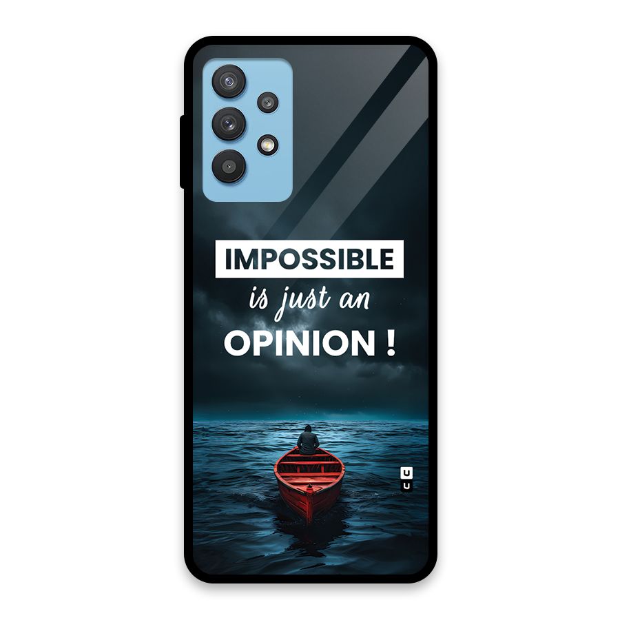Just An Opinion Glass Back Case for Galaxy M32 5G