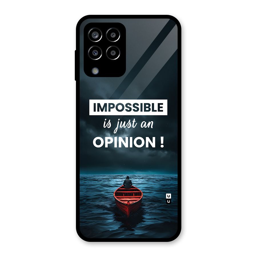 Just An Opinion Glass Back Case for Galaxy M33