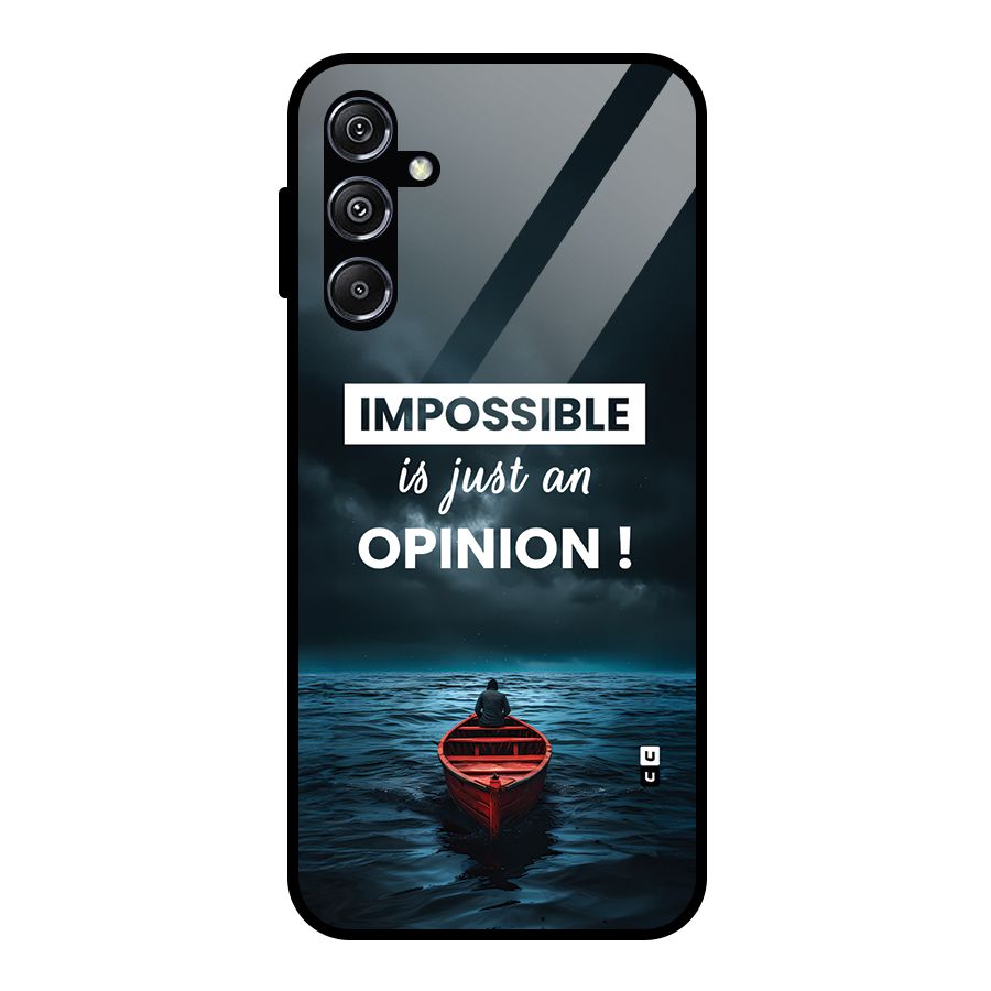 Just An Opinion Glass Back Case for Galaxy M34 5G