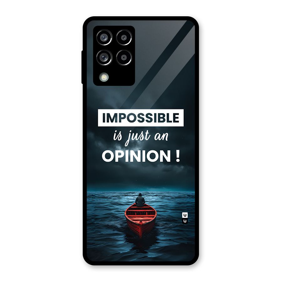 Just An Opinion Glass Back Case for Galaxy M53 5G