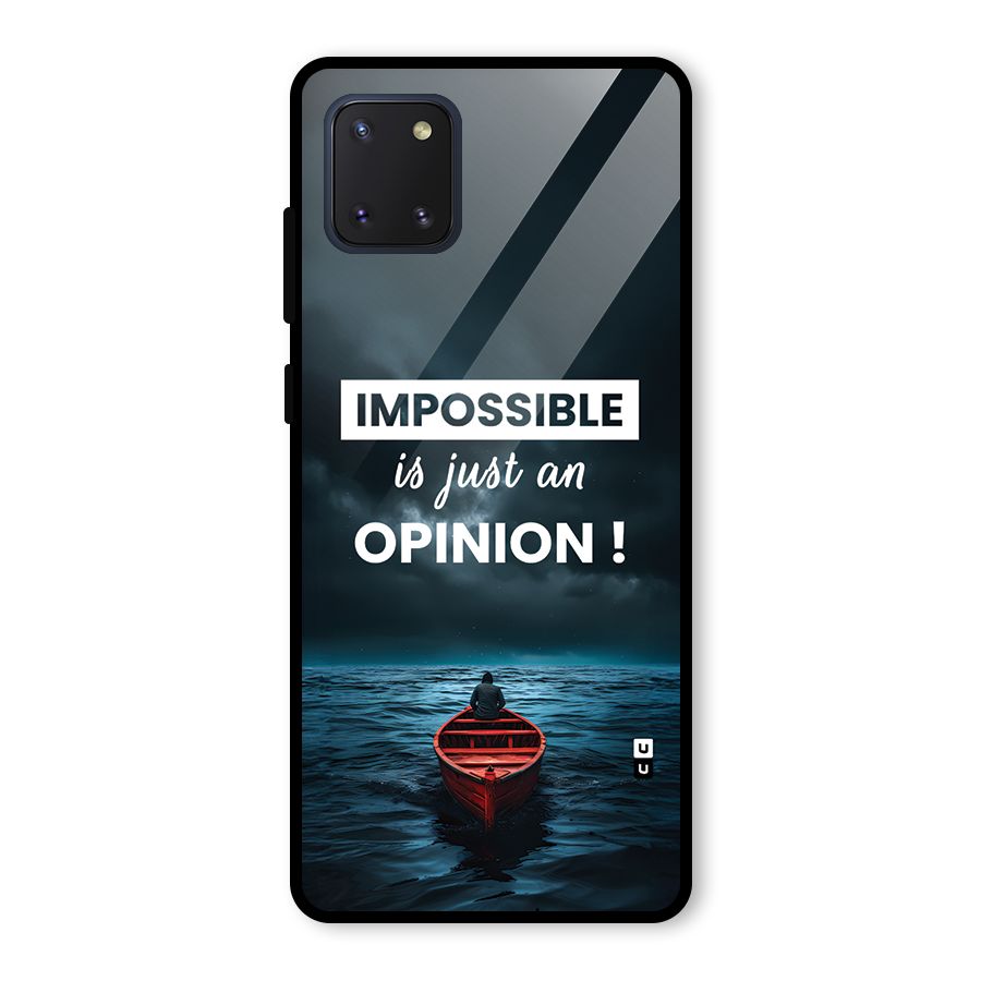 Just An Opinion Glass Back Case for Galaxy Note 10 Lite