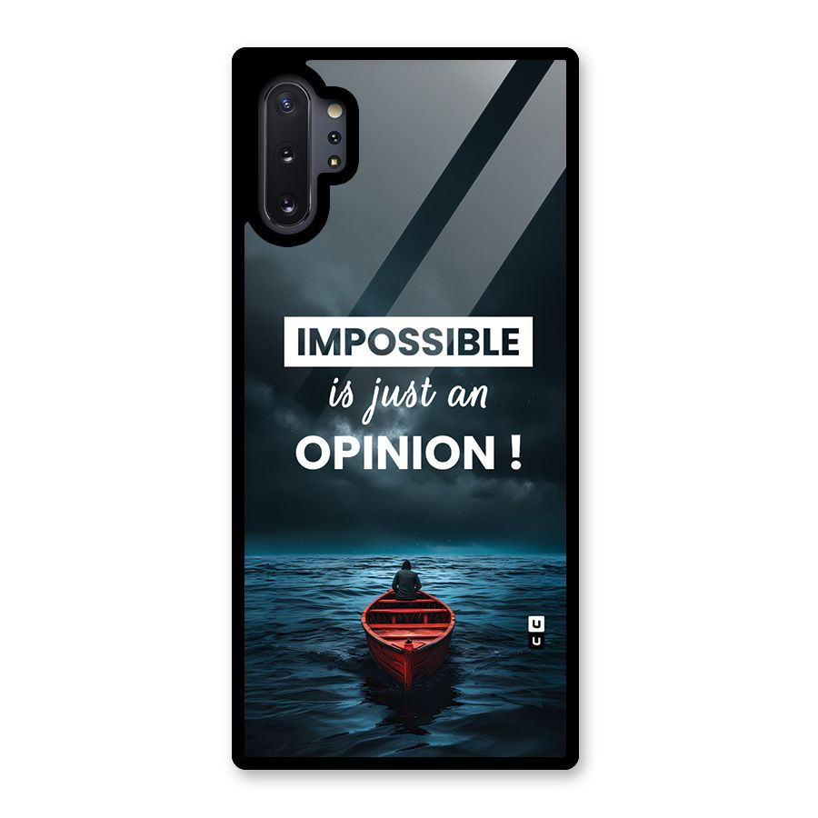 Just An Opinion Glass Back Case for Galaxy Note 10 Plus