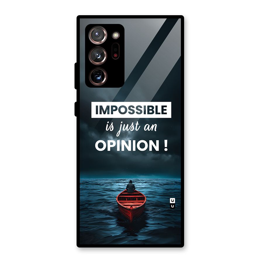 Just An Opinion Glass Back Case for Galaxy Note 20 Ultra