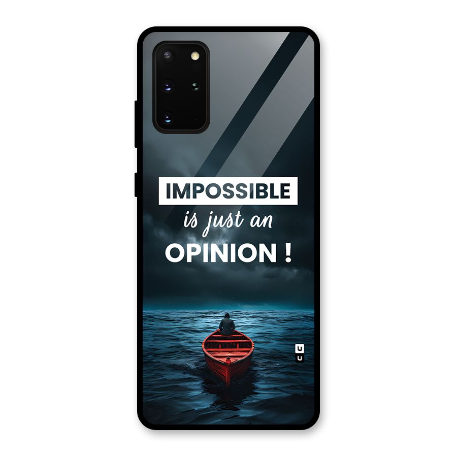 Just An Opinion Glass Back Case for Galaxy S20 Plus