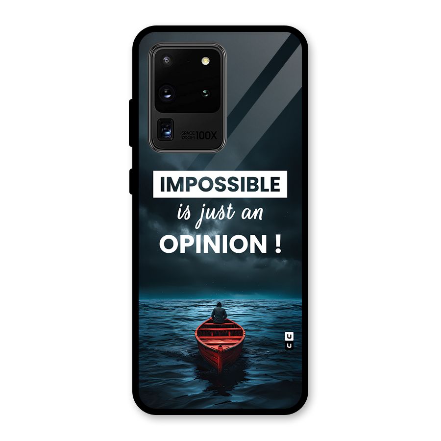 Just An Opinion Glass Back Case for Galaxy S20 Ultra