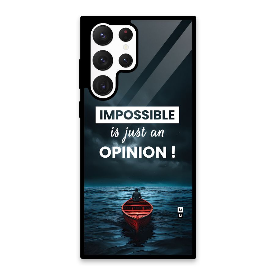 Just An Opinion Glass Back Case for Galaxy S22 Ultra 5G